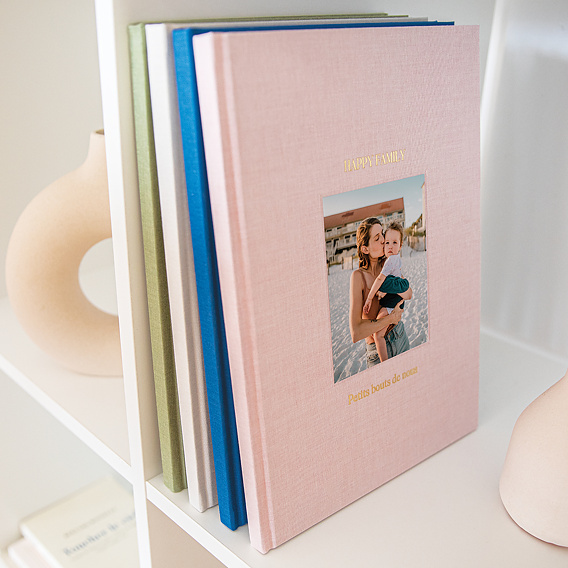 Album Photo Mariage Tissu embossé et dorure