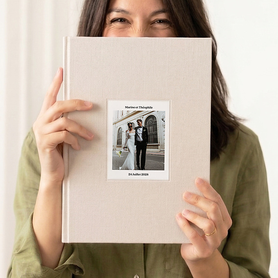 Album Photo Mariage Tissu embossé