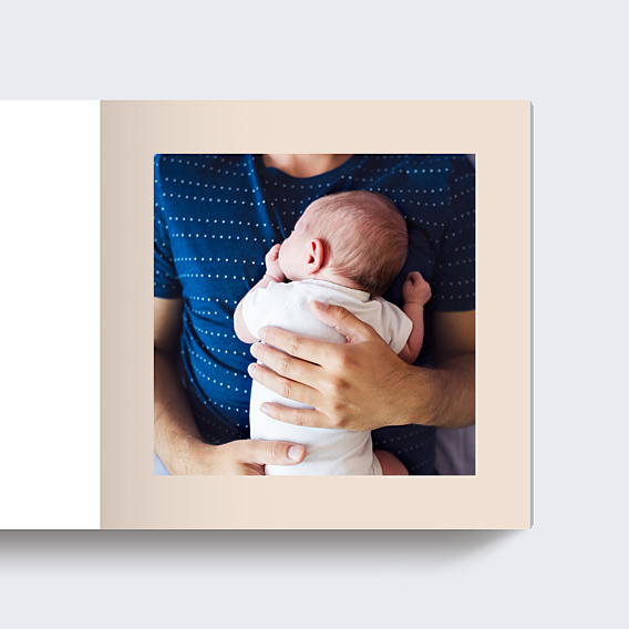 Album photo bébé Etiquette Poudrée