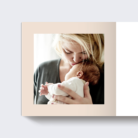 Album photo bébé Etiquette Poudrée