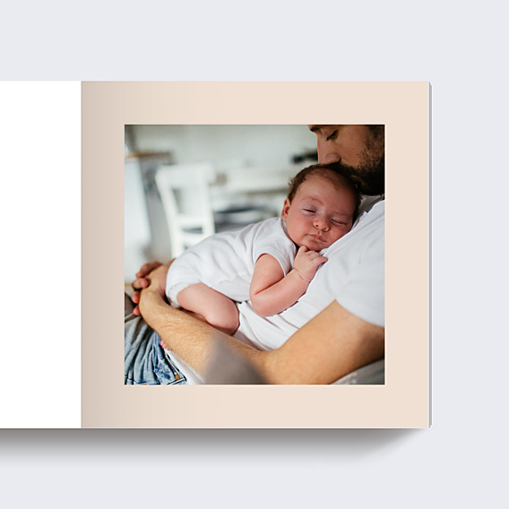 Album photo bébé Etiquette Poudrée