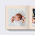Album photo bébé Etiquette Poudrée