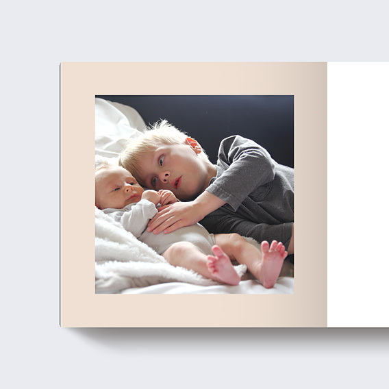 Album photo bébé Etiquette Poudrée