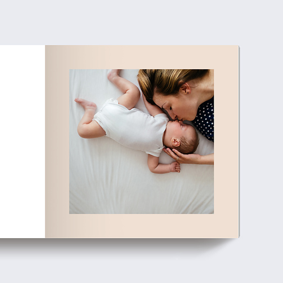 Album photo bébé Etiquette Poudrée