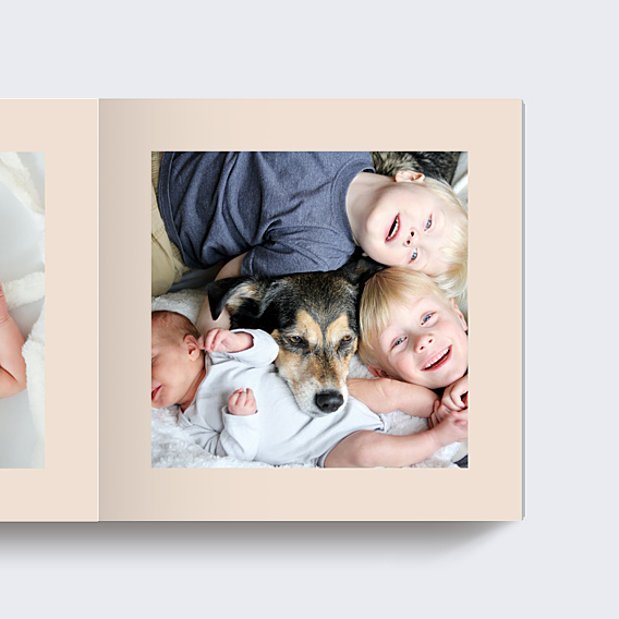 Album photo bébé Etiquette Poudrée