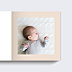 Album photo bébé Etiquette Poudrée