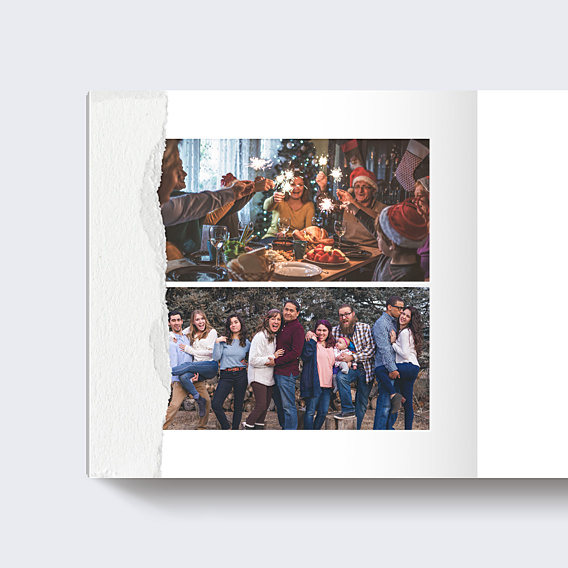 Album Photo Famille Papier Déchiré