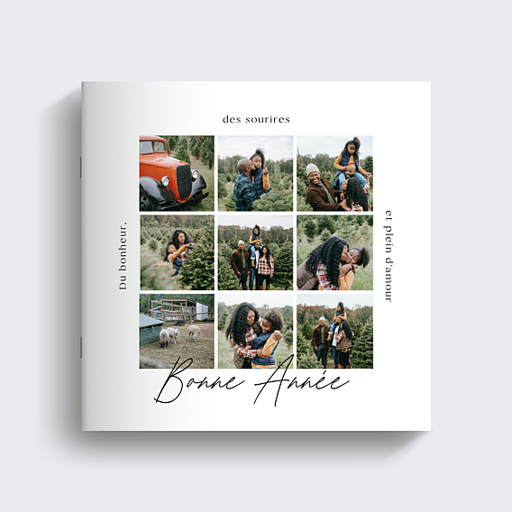 Album photo famille Quadrillage