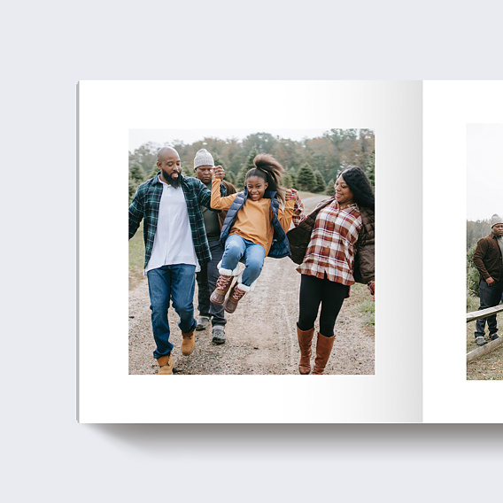 Album photo famille Quadrillage Page 1