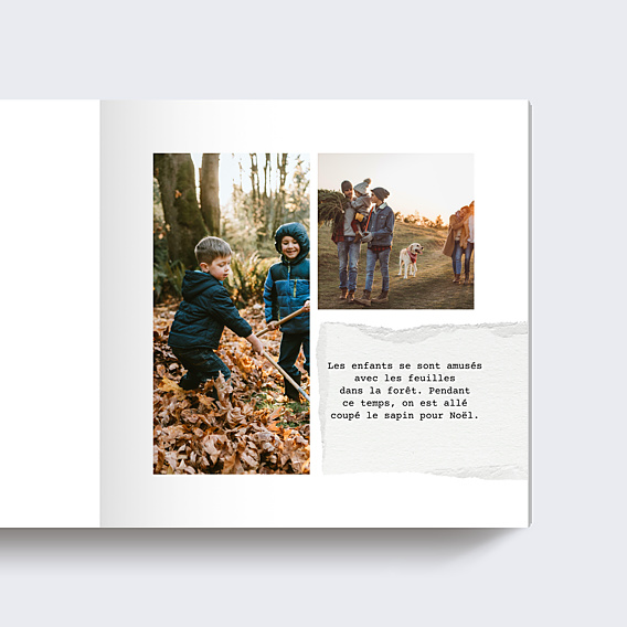 Album Photo Famille Papier Déchiré