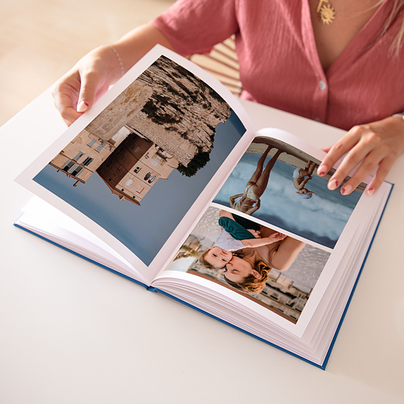 Album photo professionnel Tissu embossé et dorure Page 1