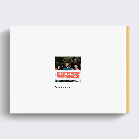 Album photo professionnel Séminaire entreprise Verso