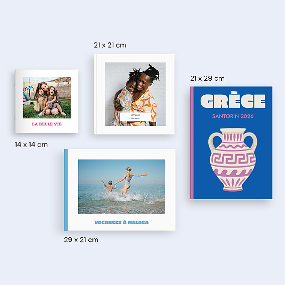 Album photo voyage Grèce minimaliste