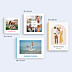 Album photo voyage Étiquette Carré