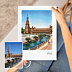 Album photo voyage Votre photo dessinée au feutre