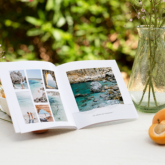 Album photo voyage Papier Déchiré