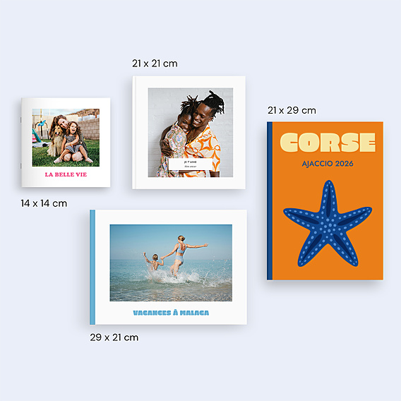 Album photo voyage Corse minimaliste