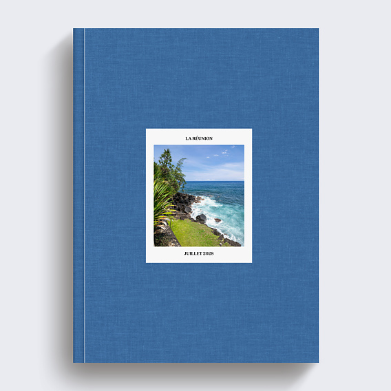 Album photo voyage Tissu embossé