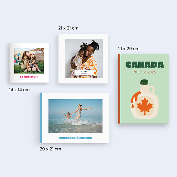 Album photo voyage Canada minimaliste