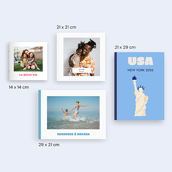 Album photo voyage États-unis minimaliste