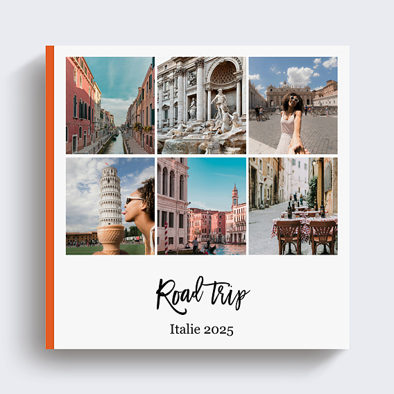 Album photo voyage Multiphoto Typographique