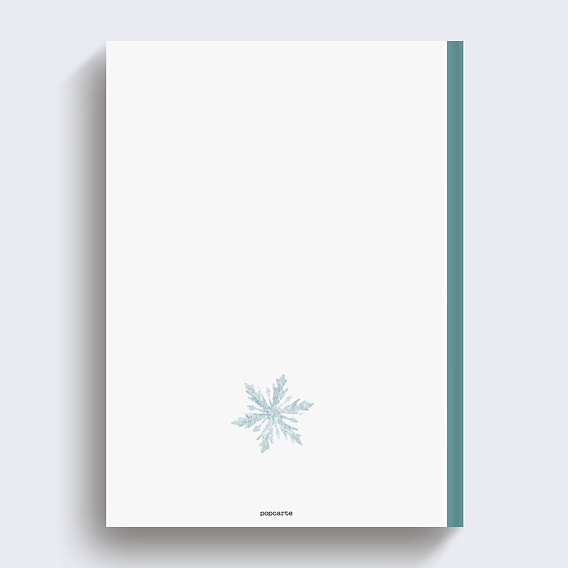 Album photo voyage Flocon Bleus Verso