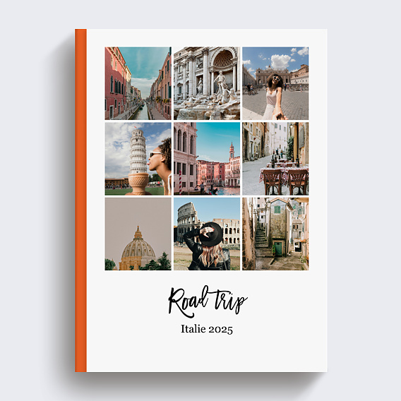 Album photo voyage Multiphoto Typographique