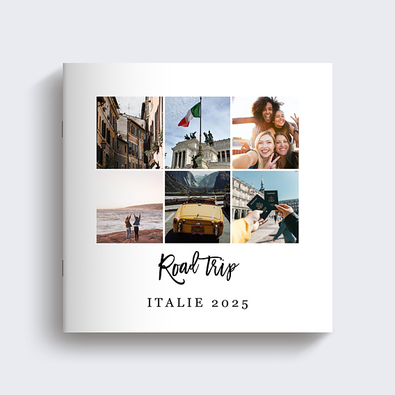 Album photo voyage Multiphoto Typographique