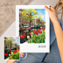 Album photo voyage Votre photo dessinée au feutre
