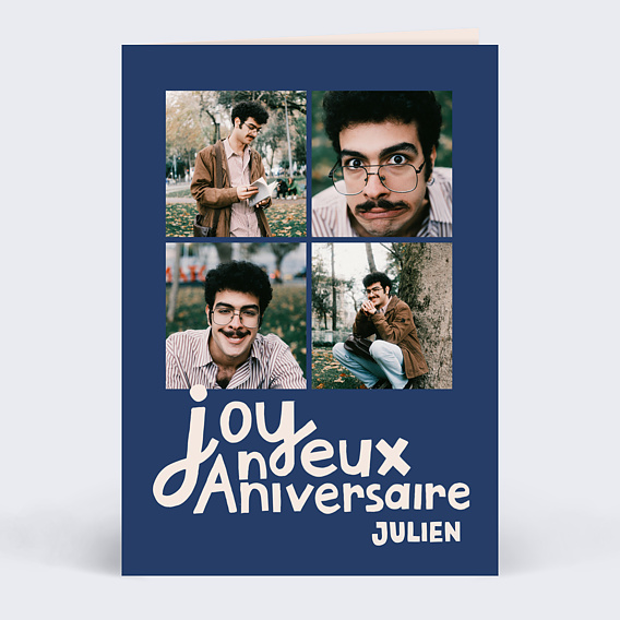 Carte anniversaire adulte À main levée