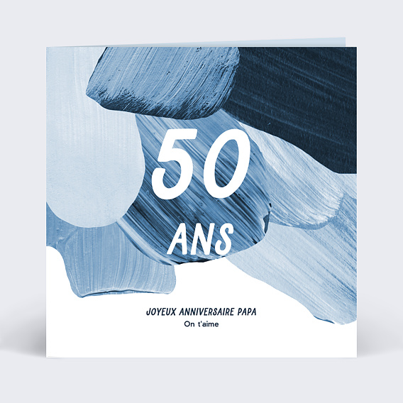 Carte anniversaire adulte Azure