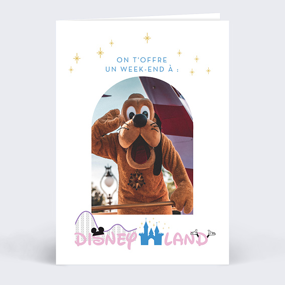 Carte anniversaire adulte Bon pour Disney