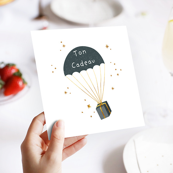 Carte anniversaire adulte Bon Pour Parachute 