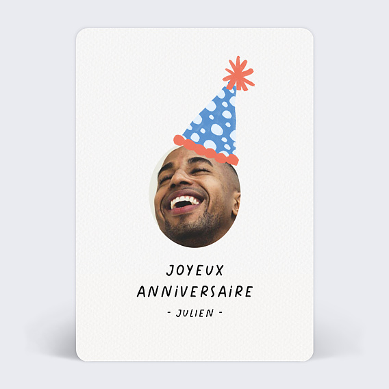 Carte anniversaire adulte Chapeau de Fête