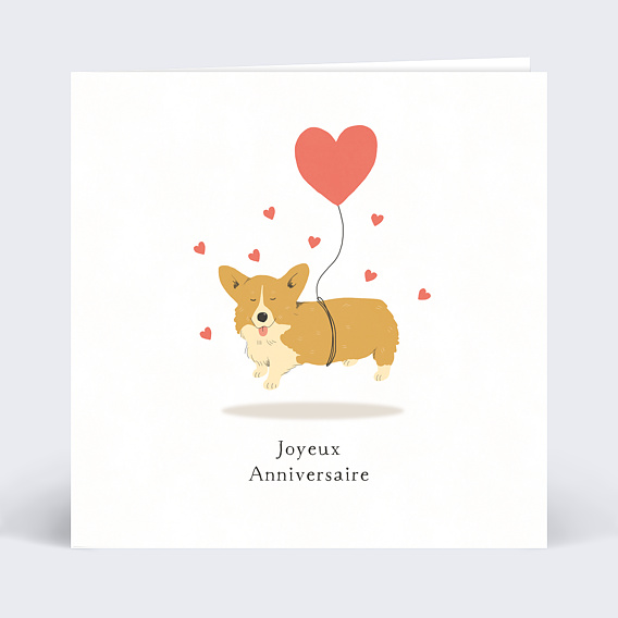 Anniversaire Adulte Corgi Love