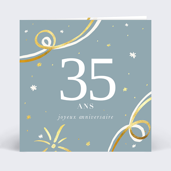 Carte anniversaire adulte Cotillons