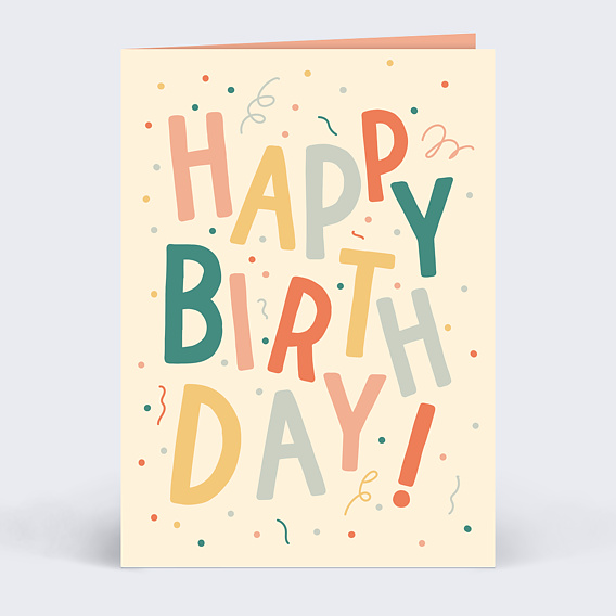 Anniversaire Adulte Grand Happy Birthday - Popcarte