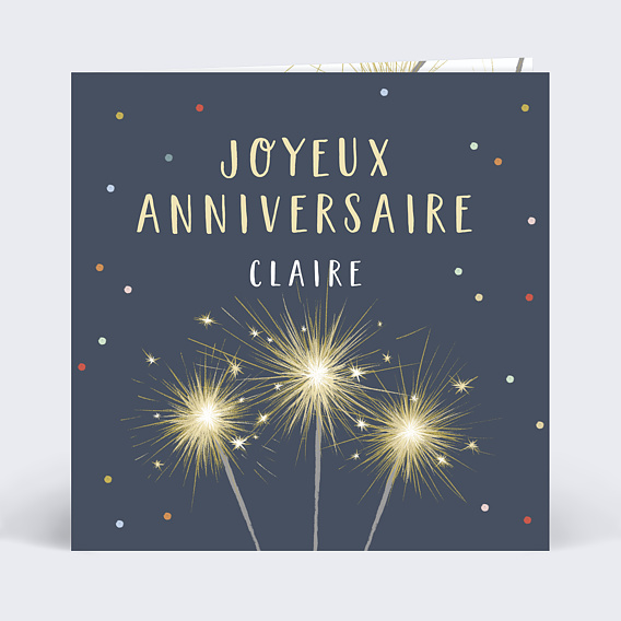 Carte anniversaire adulte Magic Candle