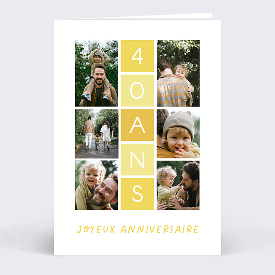 Carte anniversaire Marelle anniversaire