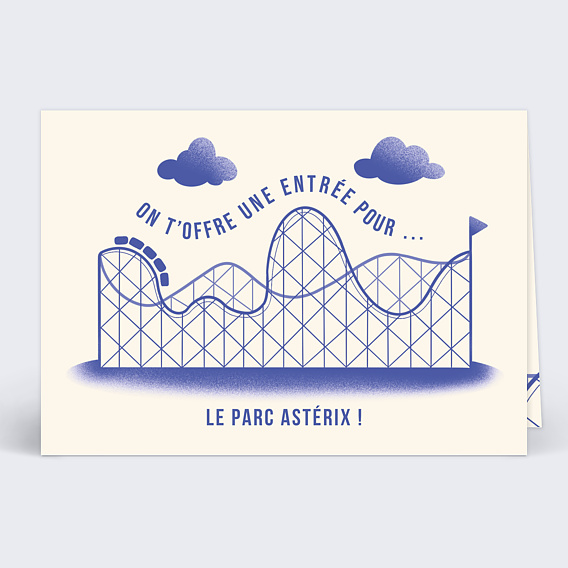 Carte anniversaire adulte Parc d'Attraction