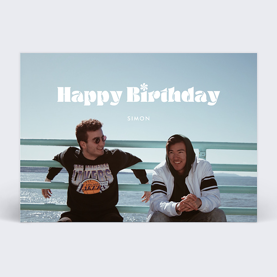 Carte anniversaire adulte Pleine Page