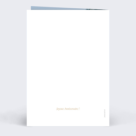 Carte anniversaire Guirlande photo Verso