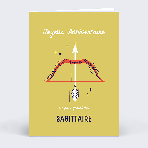 Carte anniversaire Astro Sagittaire