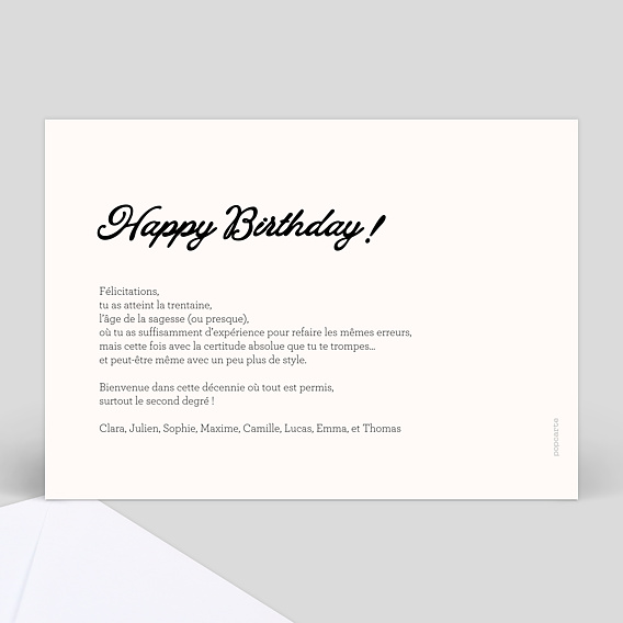Carte anniversaire Multiphoto Beaux Souvenirs Verso