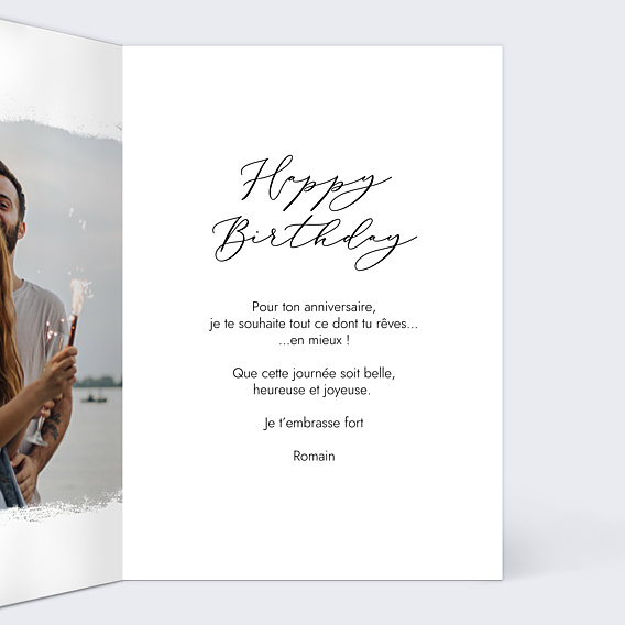 Anniversaire Adulte Manuscrite