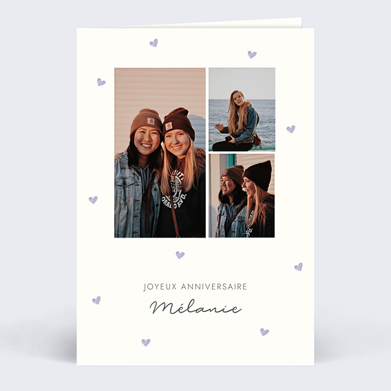 Anniversaire Adulte Motif Coeurs