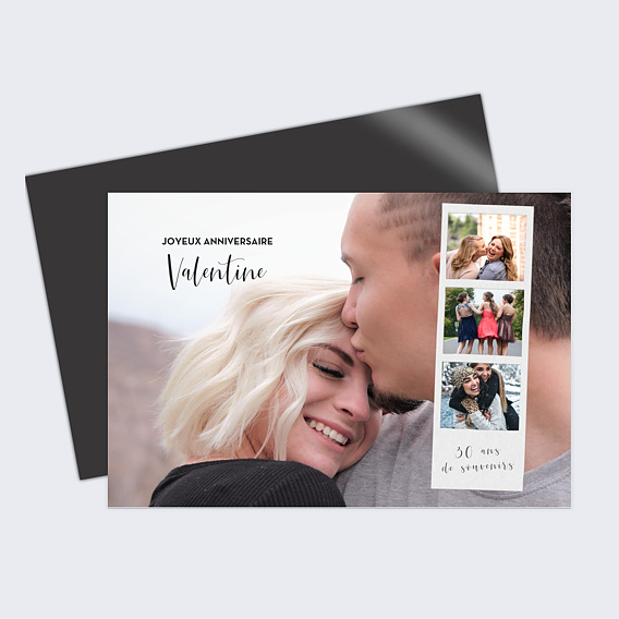 Carte anniversaire Polaroid d'Anniversaire