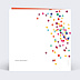 Carte anniversaire adulte Confettis Colorés Verso