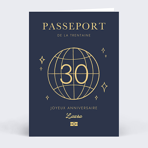 Anniversaire Adulte Passeport