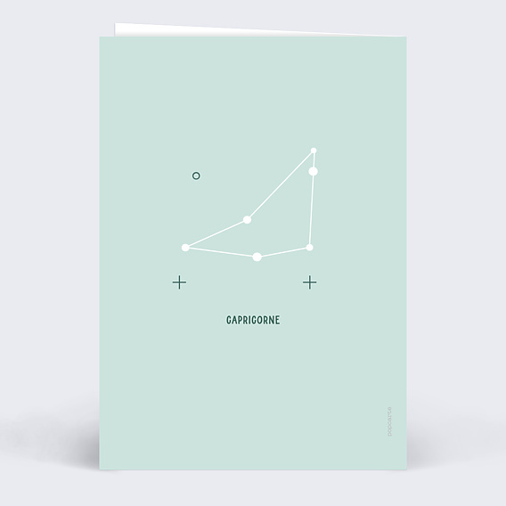 Carte anniversaire Astro Capricorne Verso